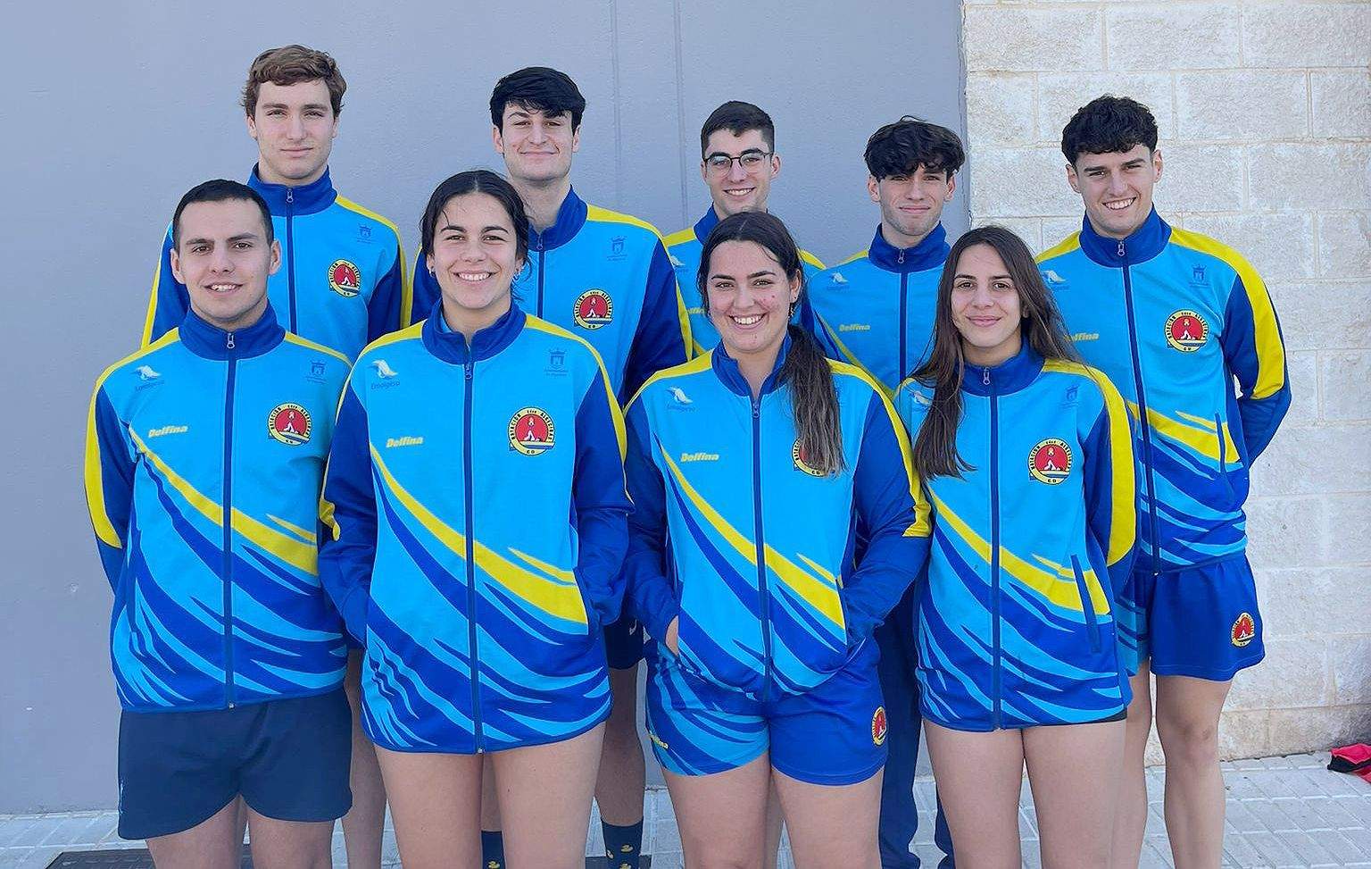 Los nadadores del CD Natación Ciudad de Algeciras en el Andaluz Absoluto-Junior