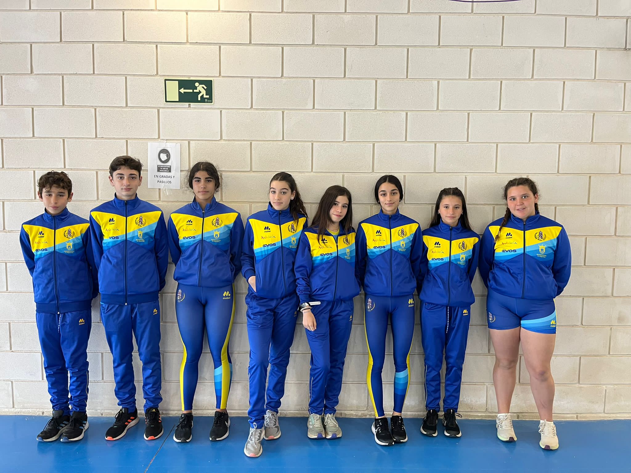 Los atletas del CA Bahía de Algeciras en el Campeonato de Andalucía sub-16