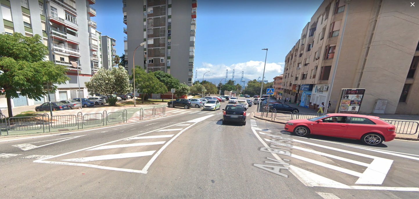 Avenida Bruselas, cuyos trabajos de asfaltado comenzarán este lunes.