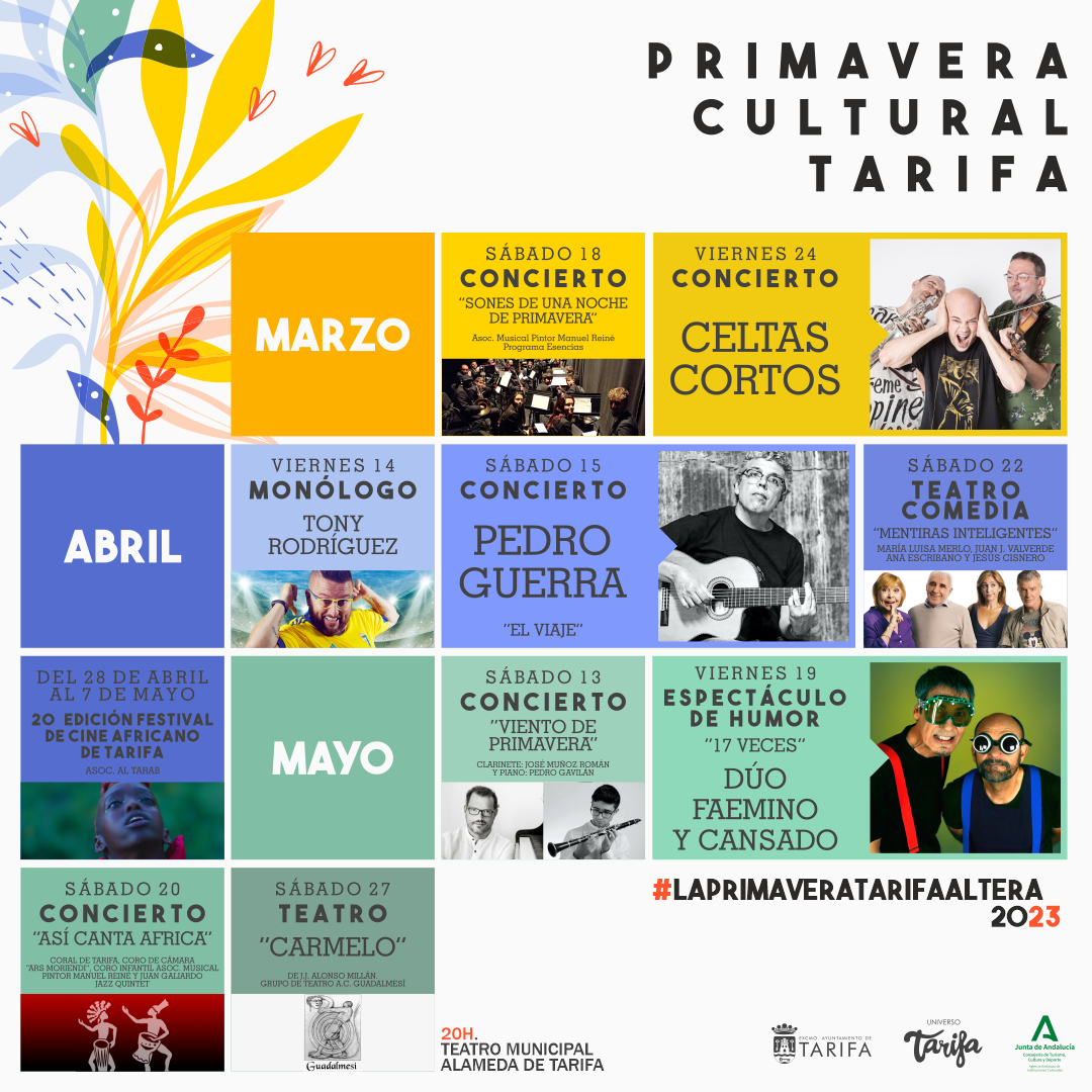 Cartel de la primavera cultural de Tarifa.