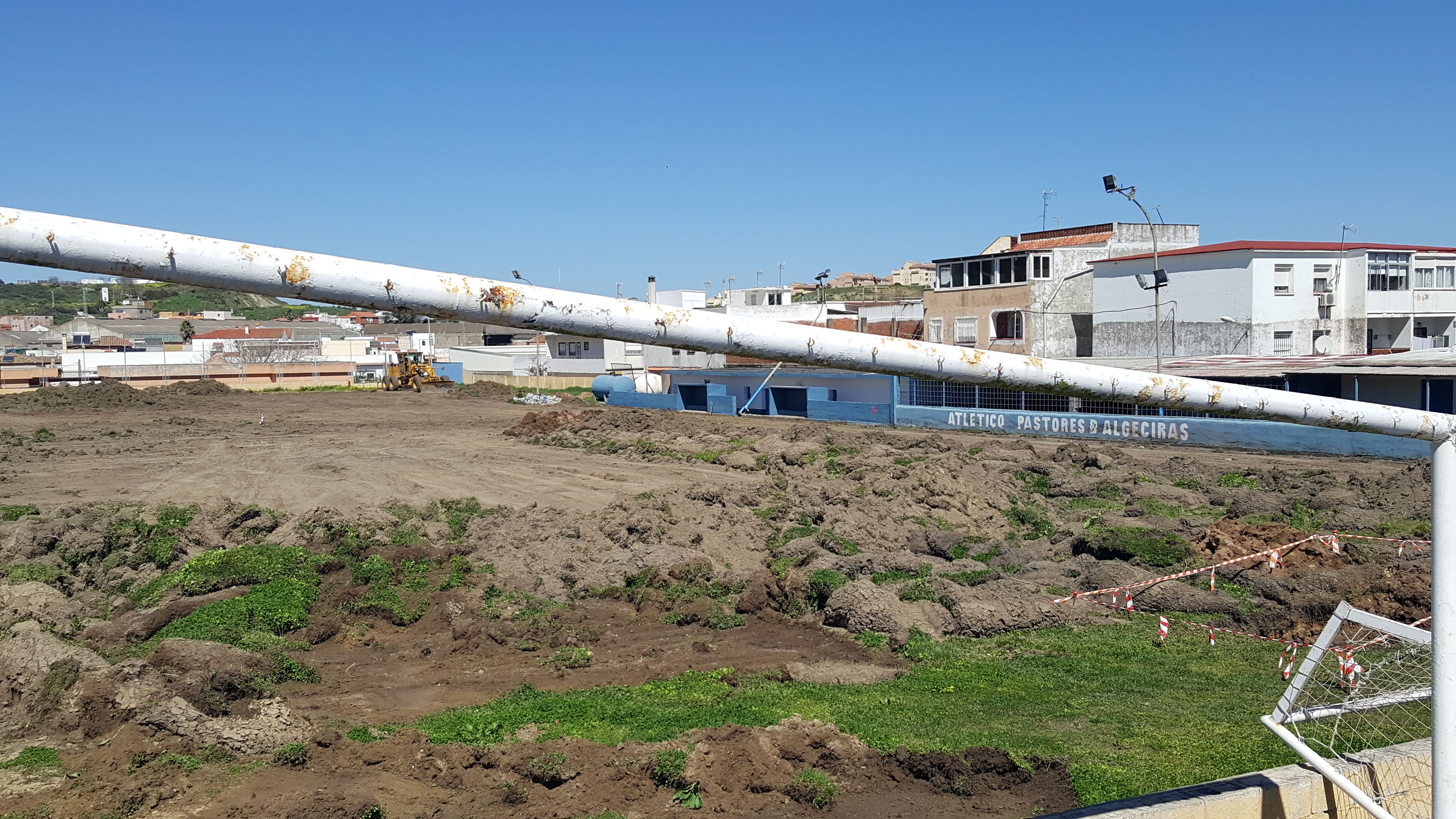 El campo 'La Unión' de Los Pastores se encuentra en obras de remodelación/Foto: Axel S.C.