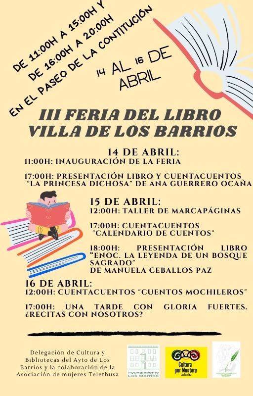 Cartel de la III Feria del Libro Villa de Los Barrios. Cartel de la III Feria del Libro Villa de Los Barrios.