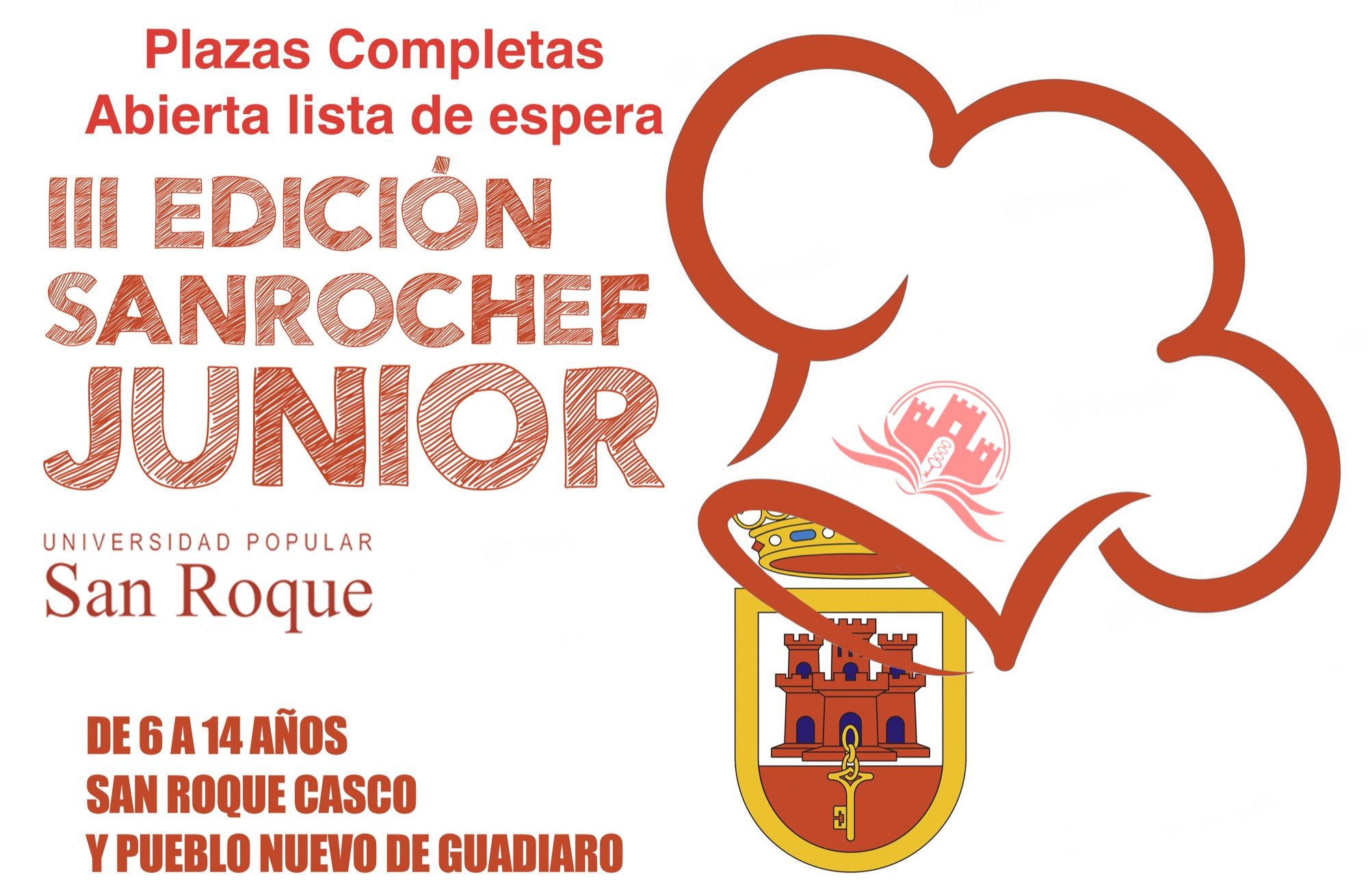Completo el taller Sanrochef Junior III, que abre su lista de espera.