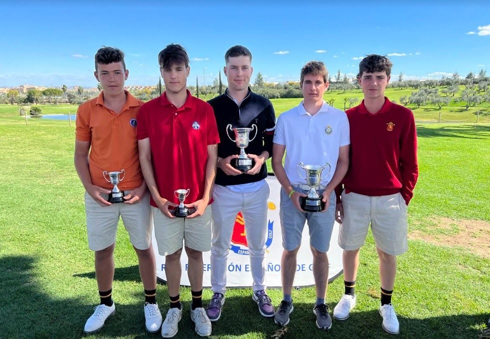 Los premiados en el Campeonato Nacional España Sub-18 Masculino