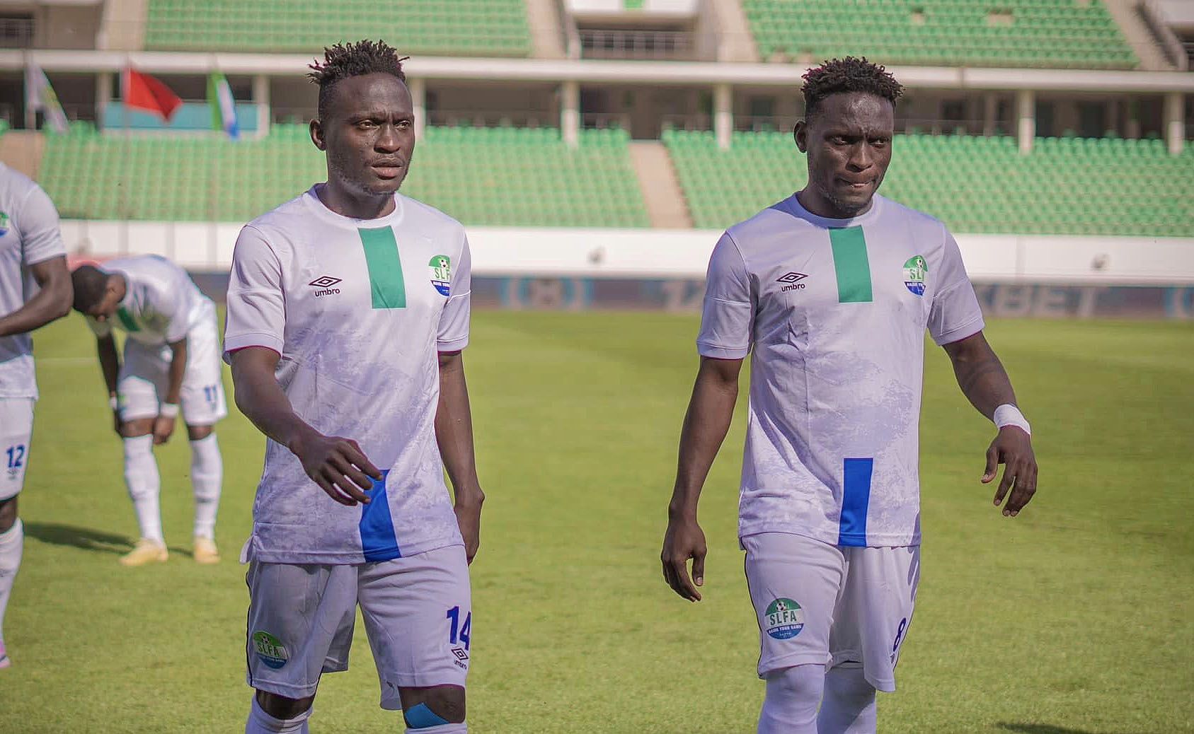 Alhassan y Alusine Koroma, con Sierra Leona en São Tomé e Príncipe/Foto: Leone Star