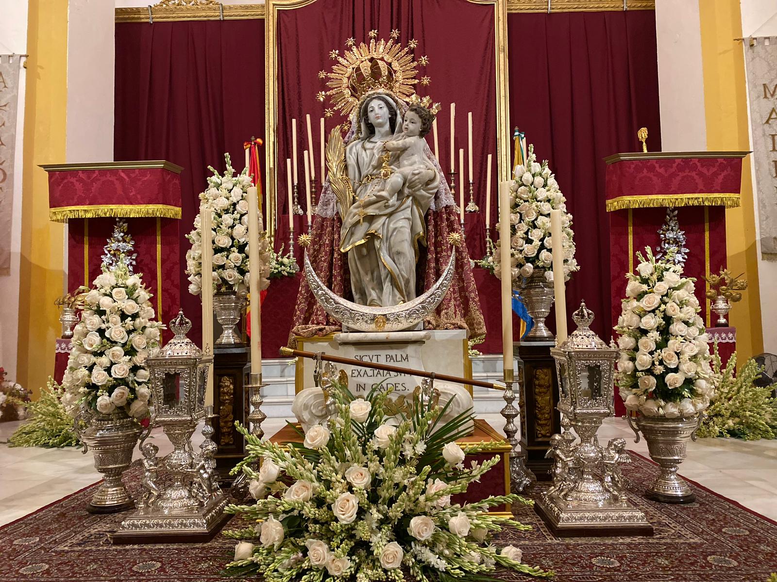 Imagen de la Virgen de La Palma.