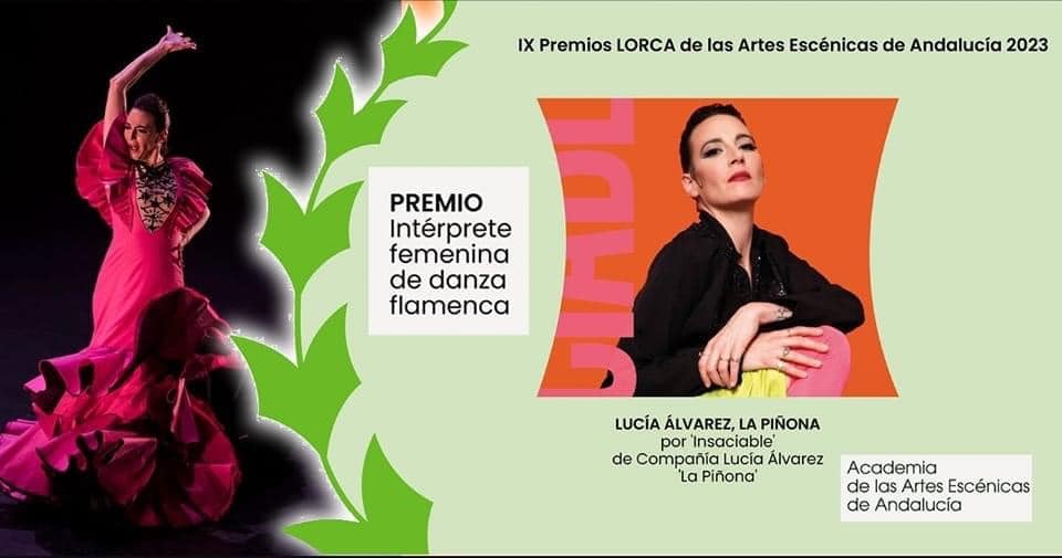 Lucía Álvarez 'La Piñona', Premio Lorca de las Artes Escénicas.