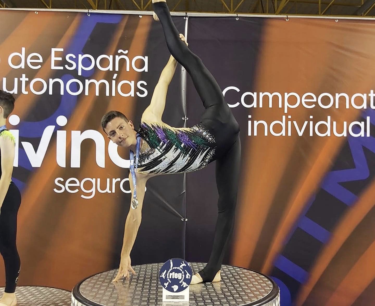 El gimnasta algecireño Álvaro Guzmán