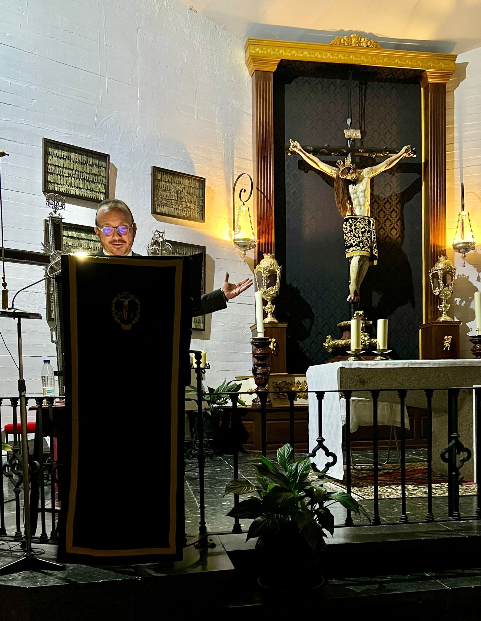 José Antonio Ledesma recuerda la llegada del Cristo de la Almoraima a Castellar en un emotivo pregón