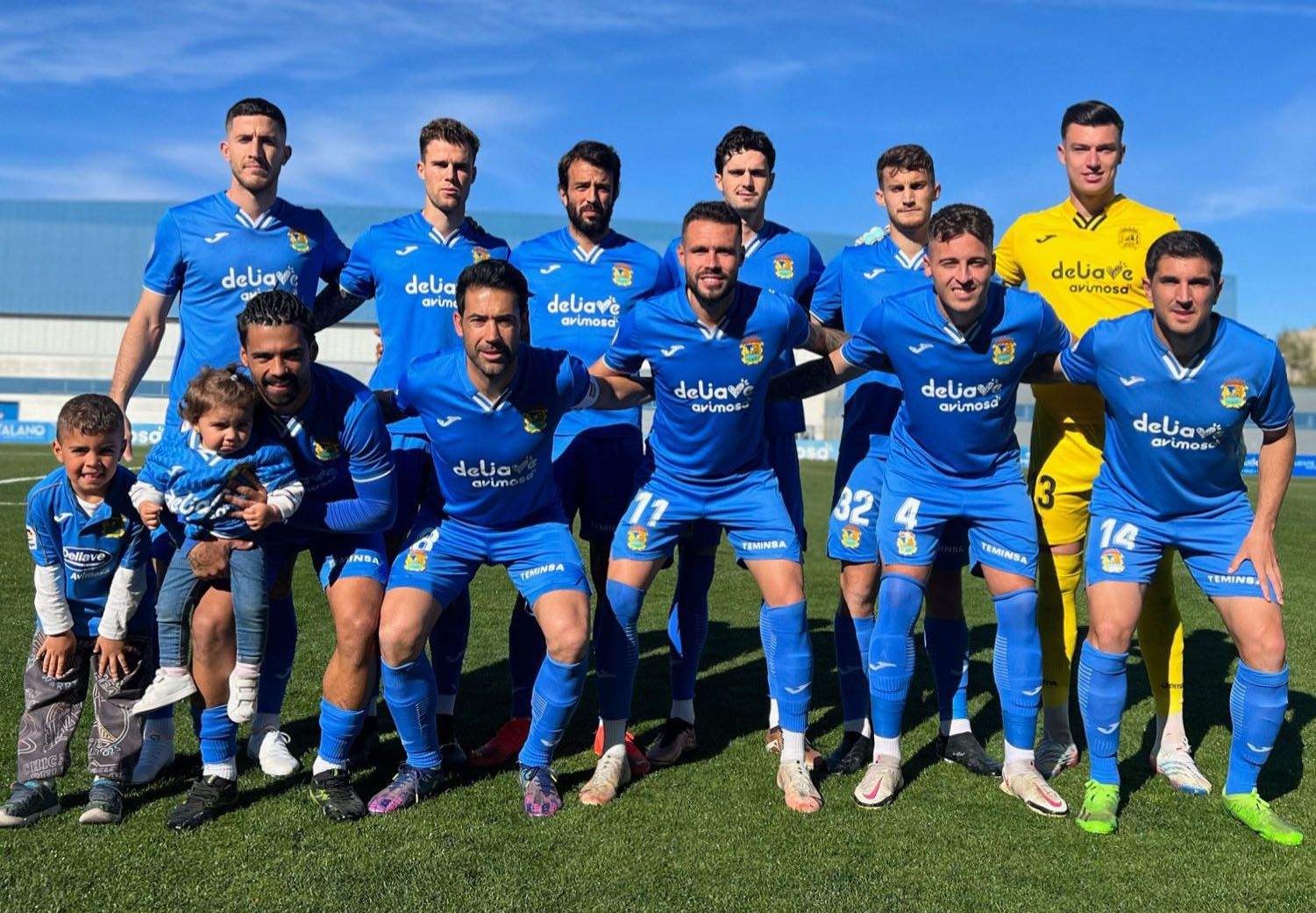 Formación del CF Fuenlabrada hoy frente al CF Rayo Majadahonda