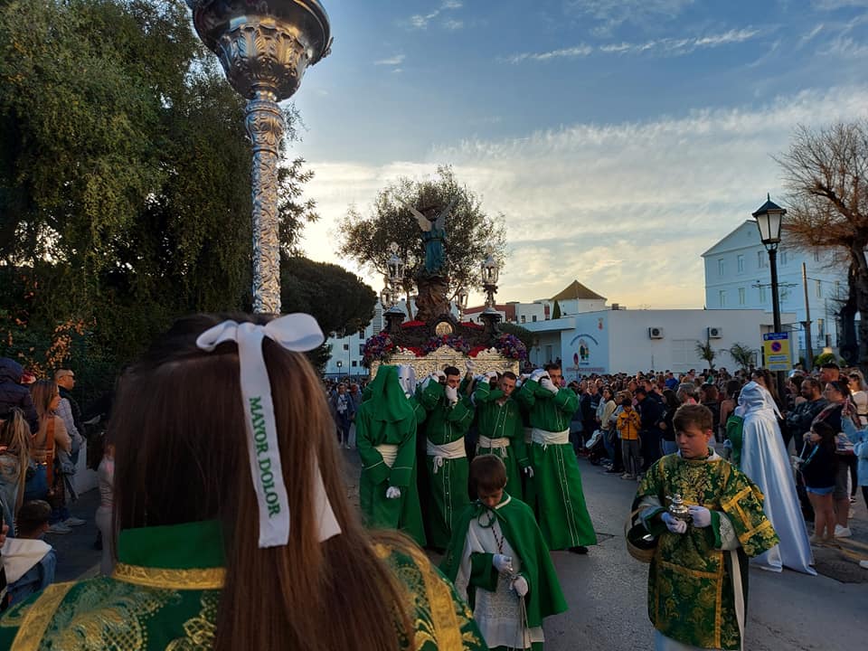 La Oración en el Huerto y María Santísima del Mayor Dolor, en San Roque. Imagen de archivo. Estas son las calles que se cortará al tráfico con motivo del Lunes Santo en San Roque 