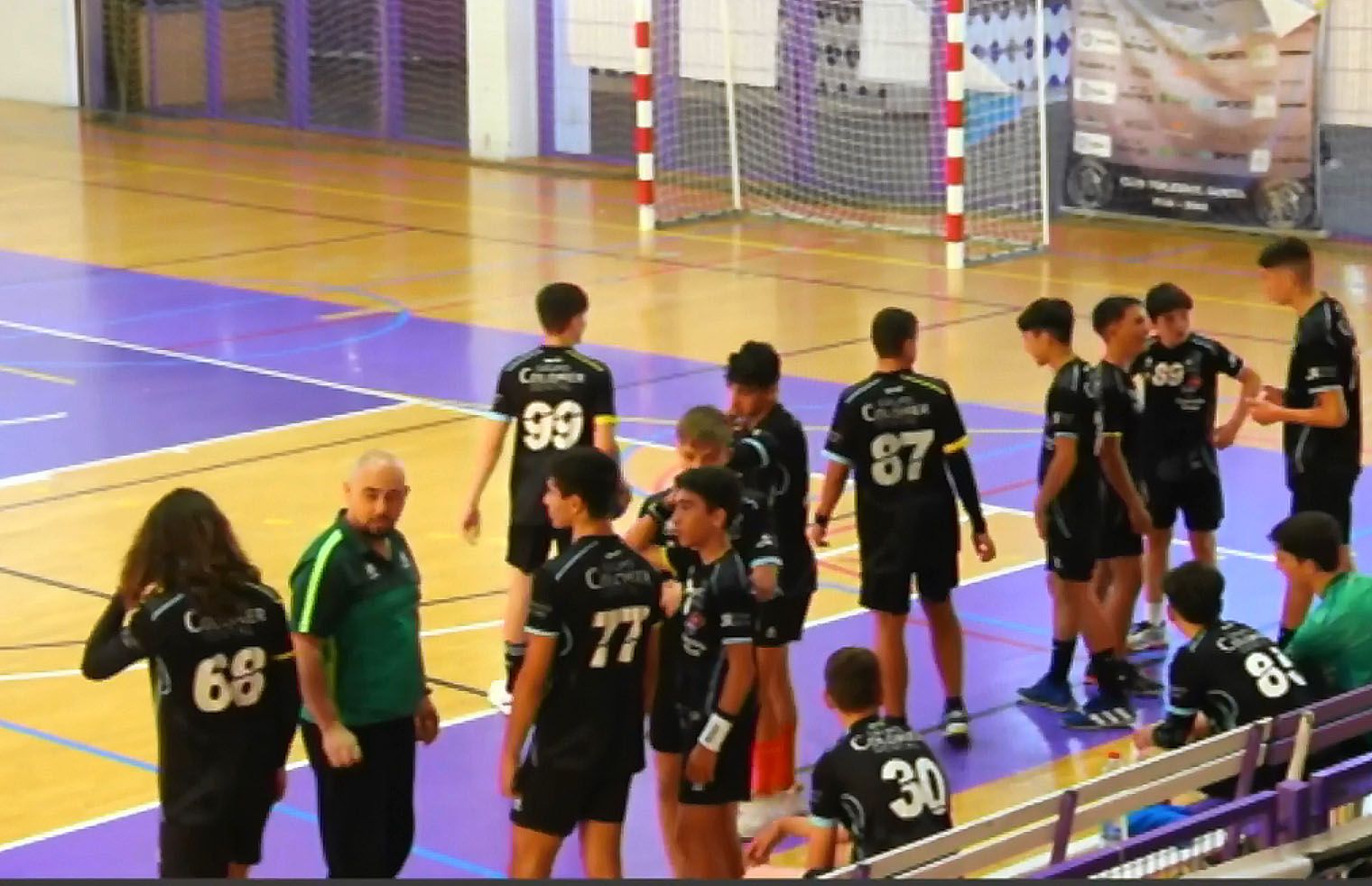 Captura de pantalla (Twich) del cadete masculino del BM Ciudad de Algeciras en Gandía