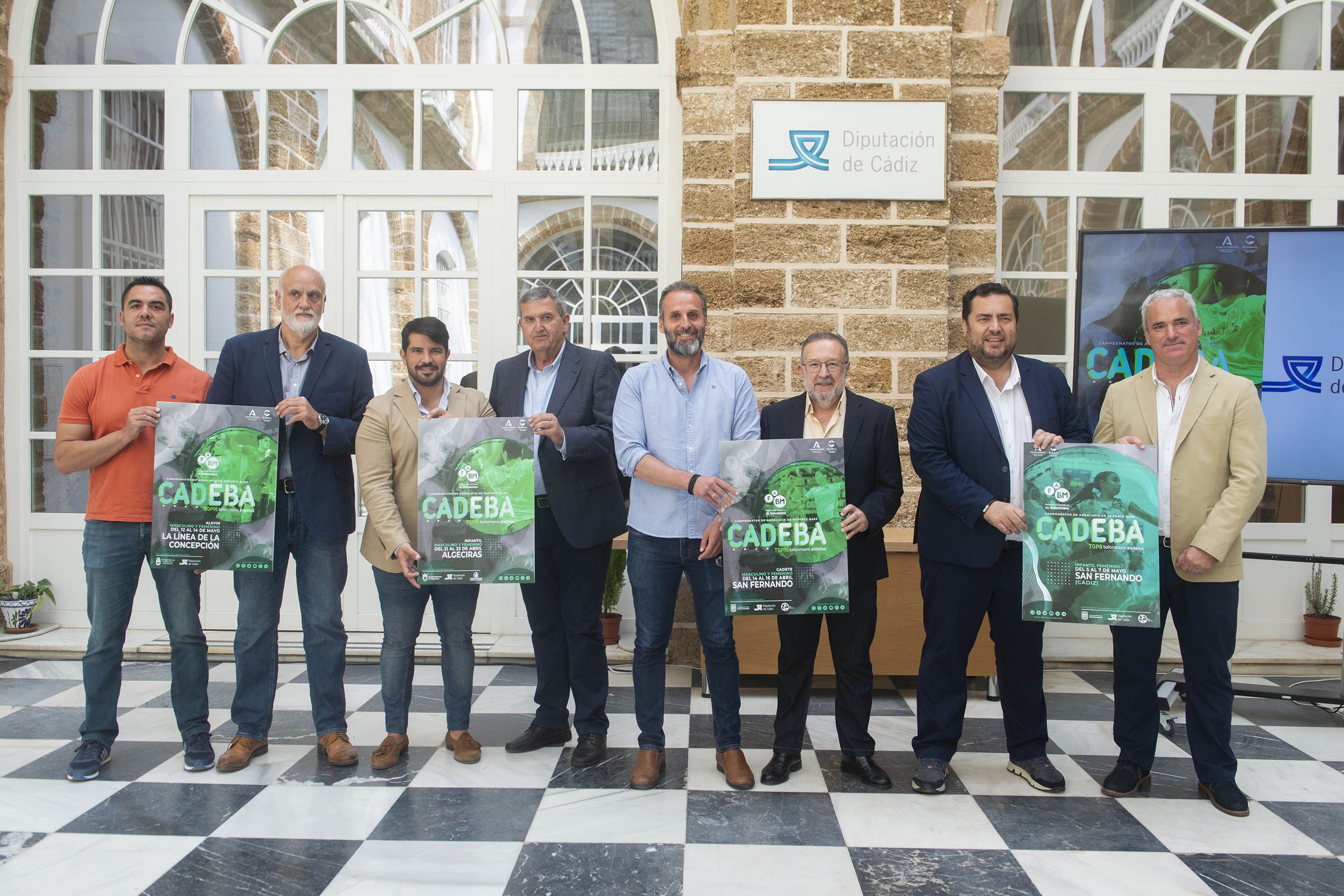 Presentacion fases finales balonmano en Diputación