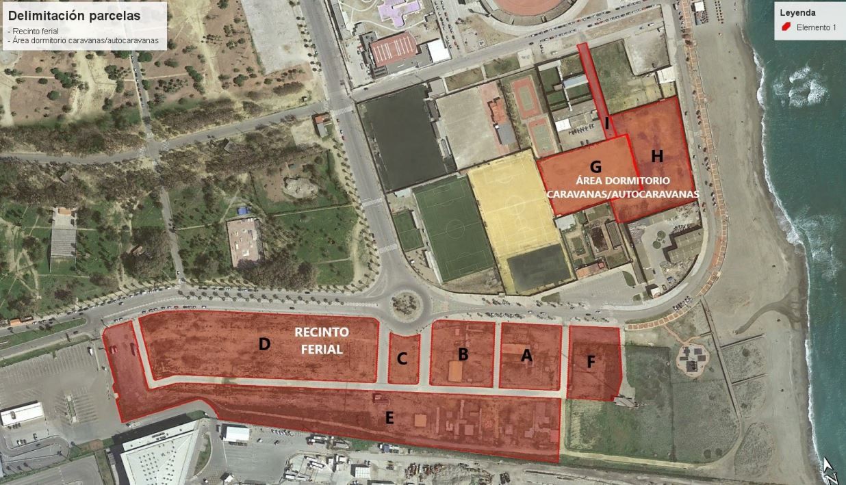 La Línea acondiciona su recinto ferial para la Velada y Fiestas 2023.