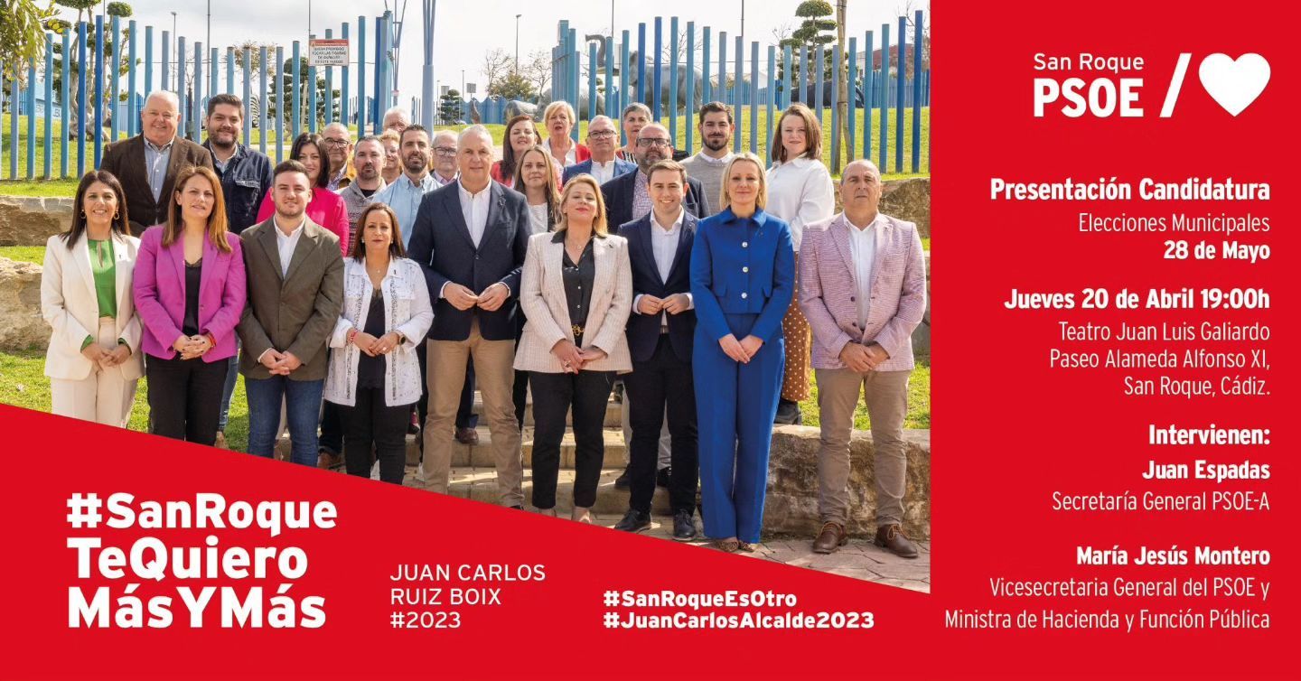 María Jesús Montero y Juan Espaldas respaldarán la presentación de candidatura de Ruiz Boix este viernes