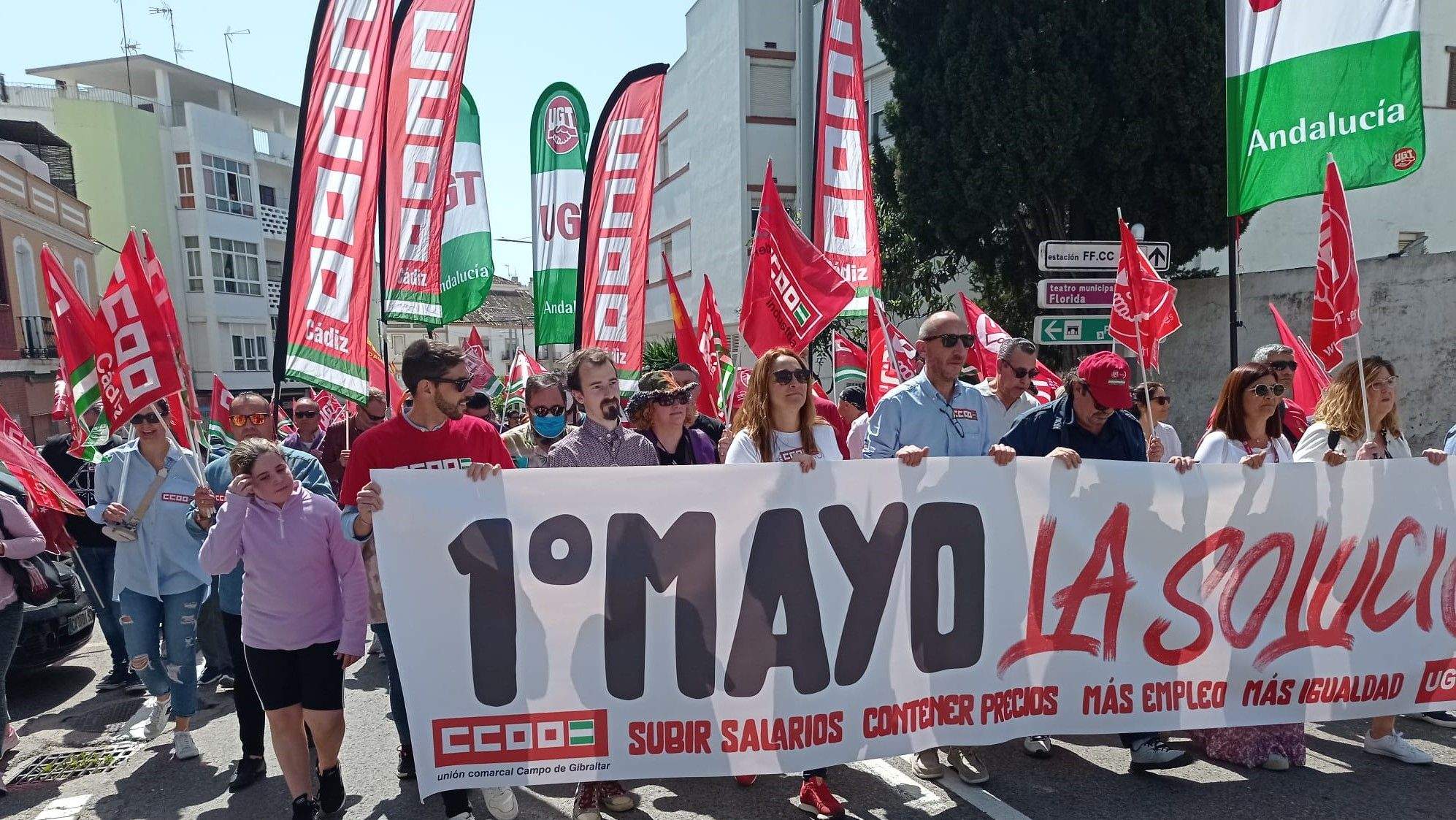 Imagen de una movilización pasada. La mejora de las condiciones de trabajo y el empleo centrarán las demandas de CCOO en el 1 de mayo