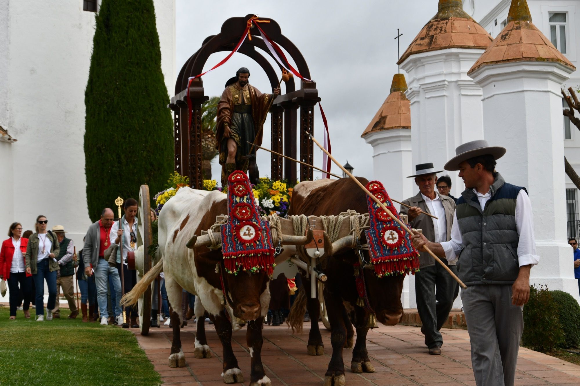 Salida de la romería de San Roque de la ermita, en archivo.