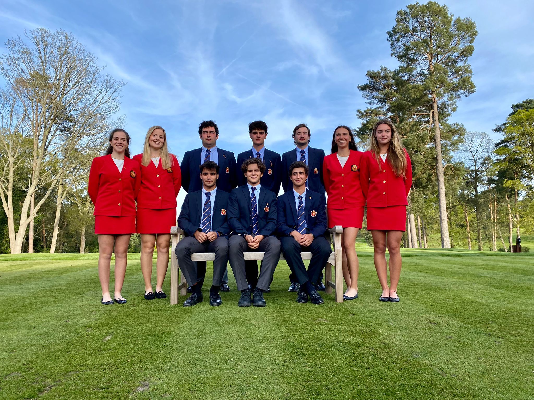 El golfista sanroqueño Ángel Ayora, del CG La Cañada, con España frente a Inglaterra
