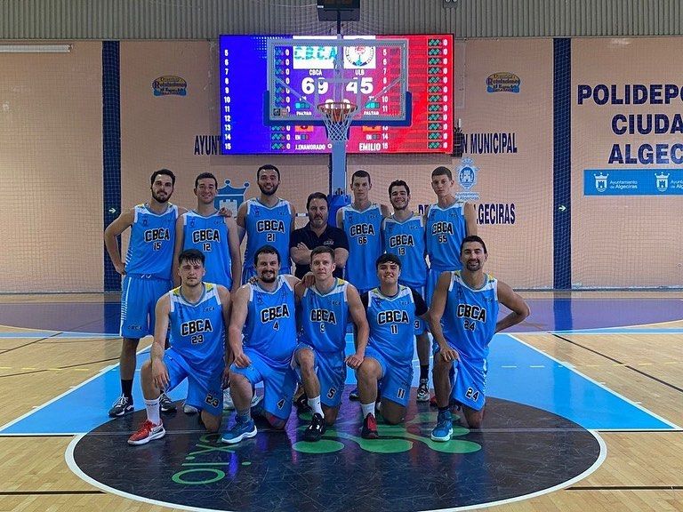 Formación del CB Ciudad de Algeciras senior, campeón de la fase regular de la Primera Provincial