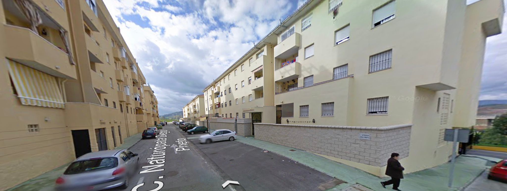 Calle donde se produjo el apuñalamiento, en Cortijo Vides de Algeciras.