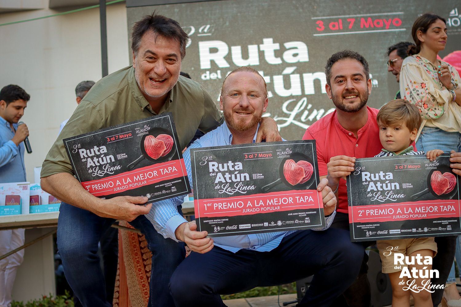 El Mesón de Lolo y El Barbas, ganadores de la III Ruta del Atún de La Línea. Foto: Alaho.