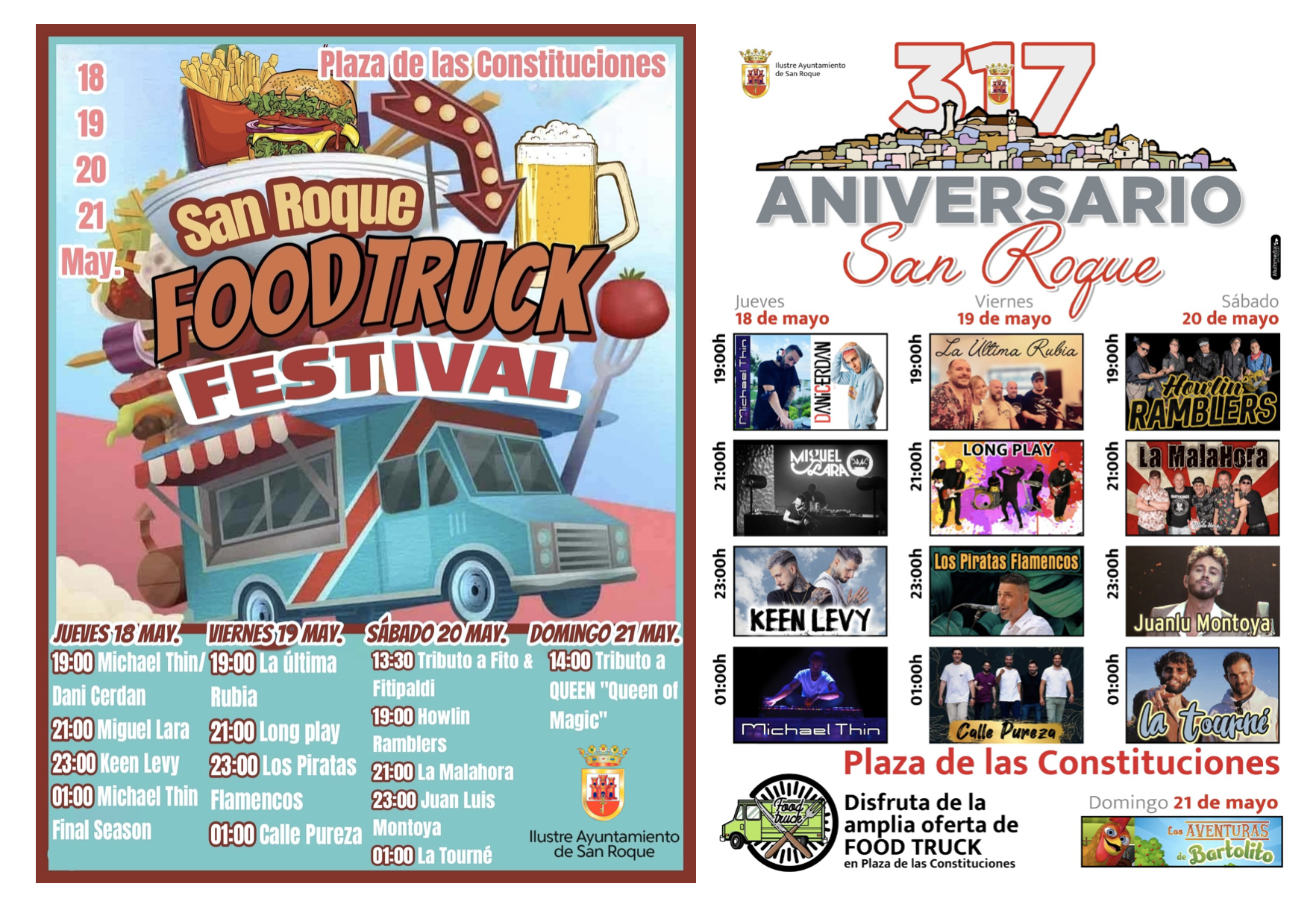 Un festival de food trucks y conciertos para celebrar el 317 aniversario de San Roque