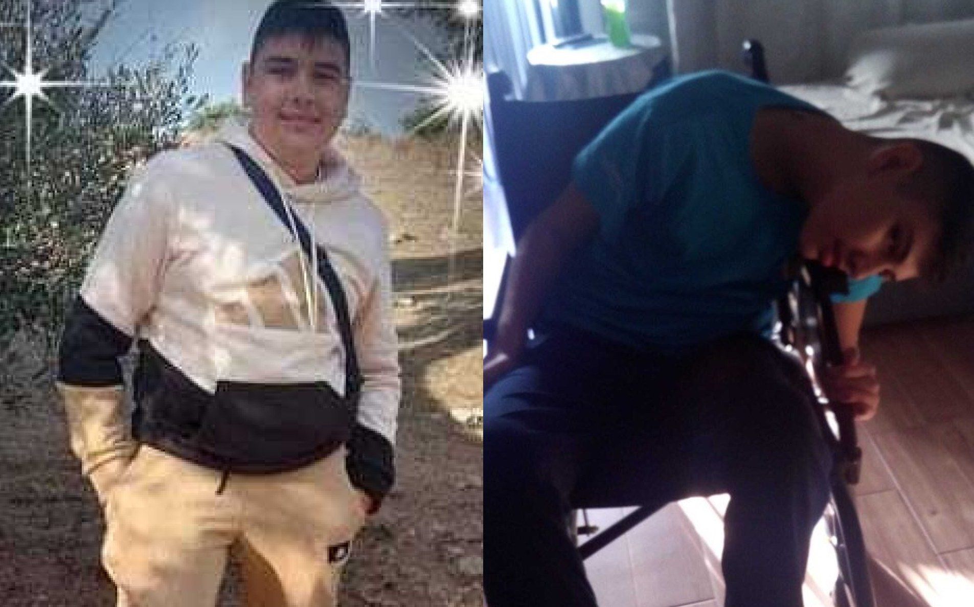 El grito de auxilio de la familia de Jonathan Osorio, un joven algecireño con una rara enfermedad. En esta imagen, el joven Jonathan Osorio antes y después de la enfermedad.