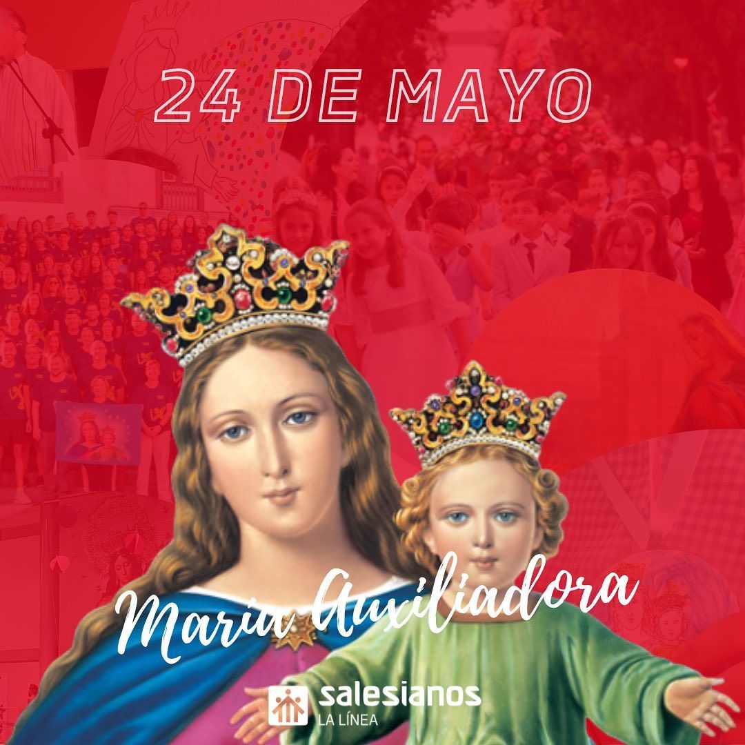 Cartel de la procesión de María Auxiliadora.