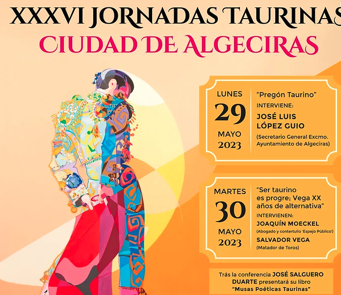 Cartel Jornadas de Tauromaquia.