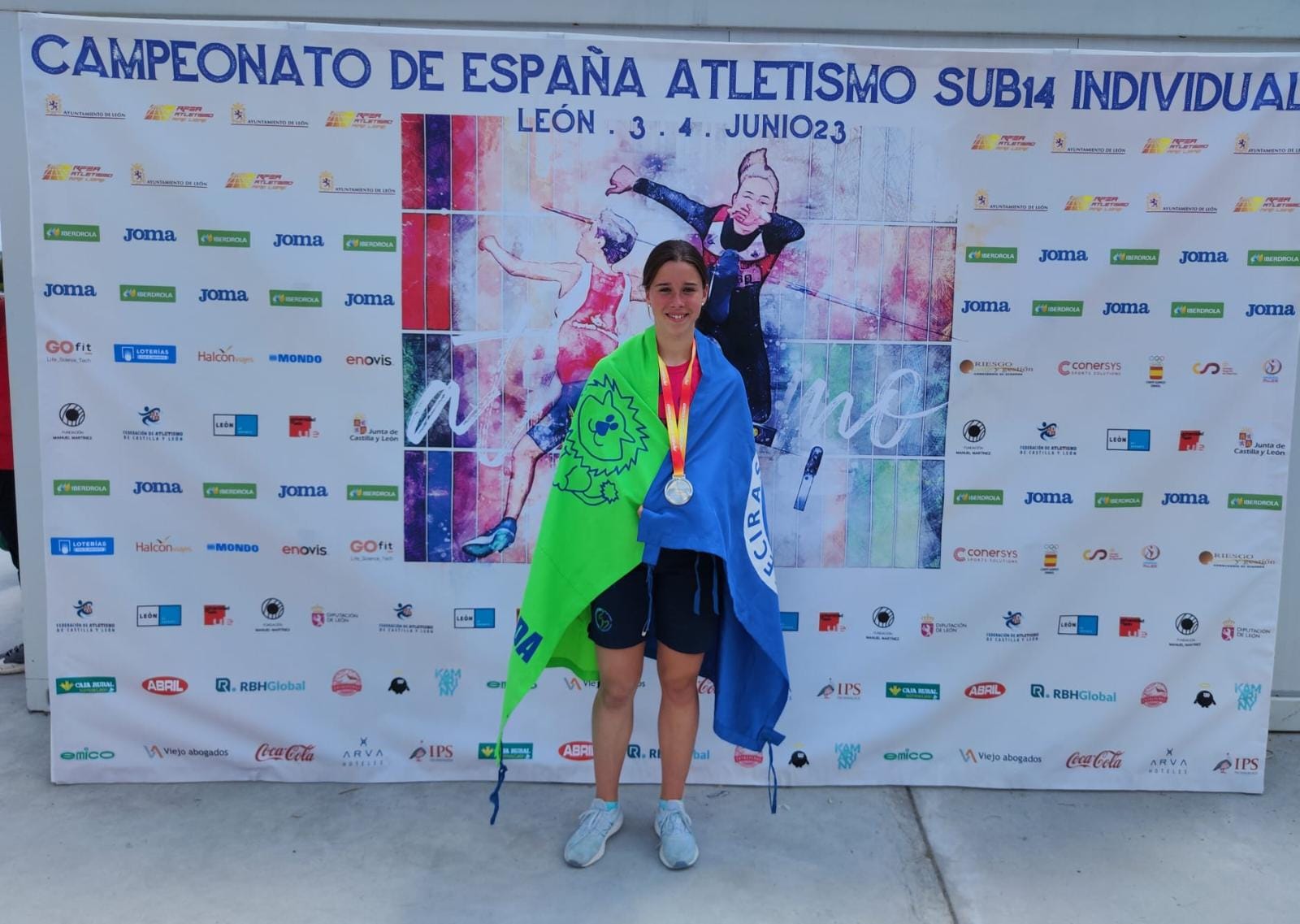 Marta Barroso Barrero, del CA La Inmaculada Algeciras, subcampeona de España sub-14