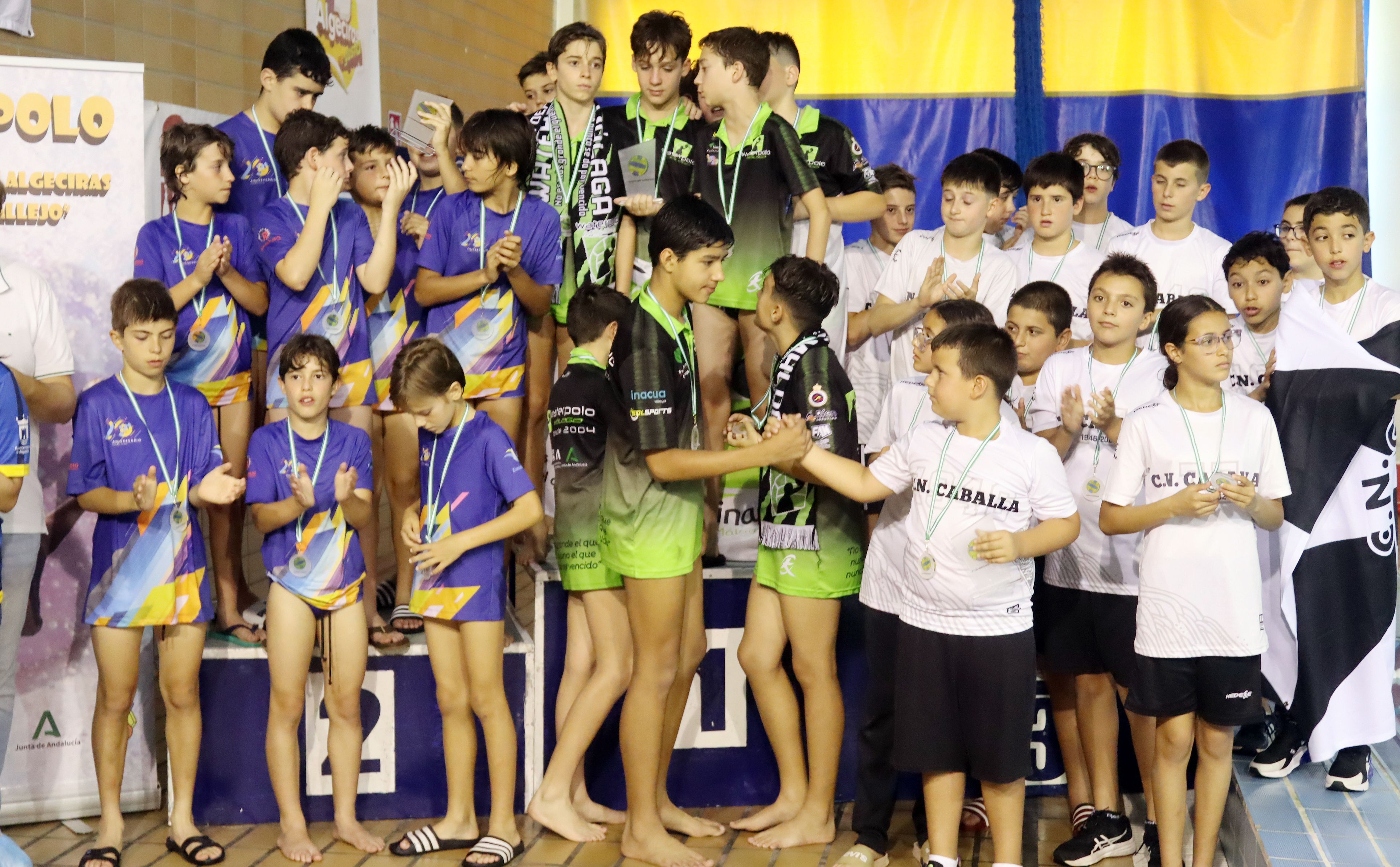 Subcampeonato y bronce para los alevines del CW Algeciras en el X Trofeo 'Hermanas Callejo'
