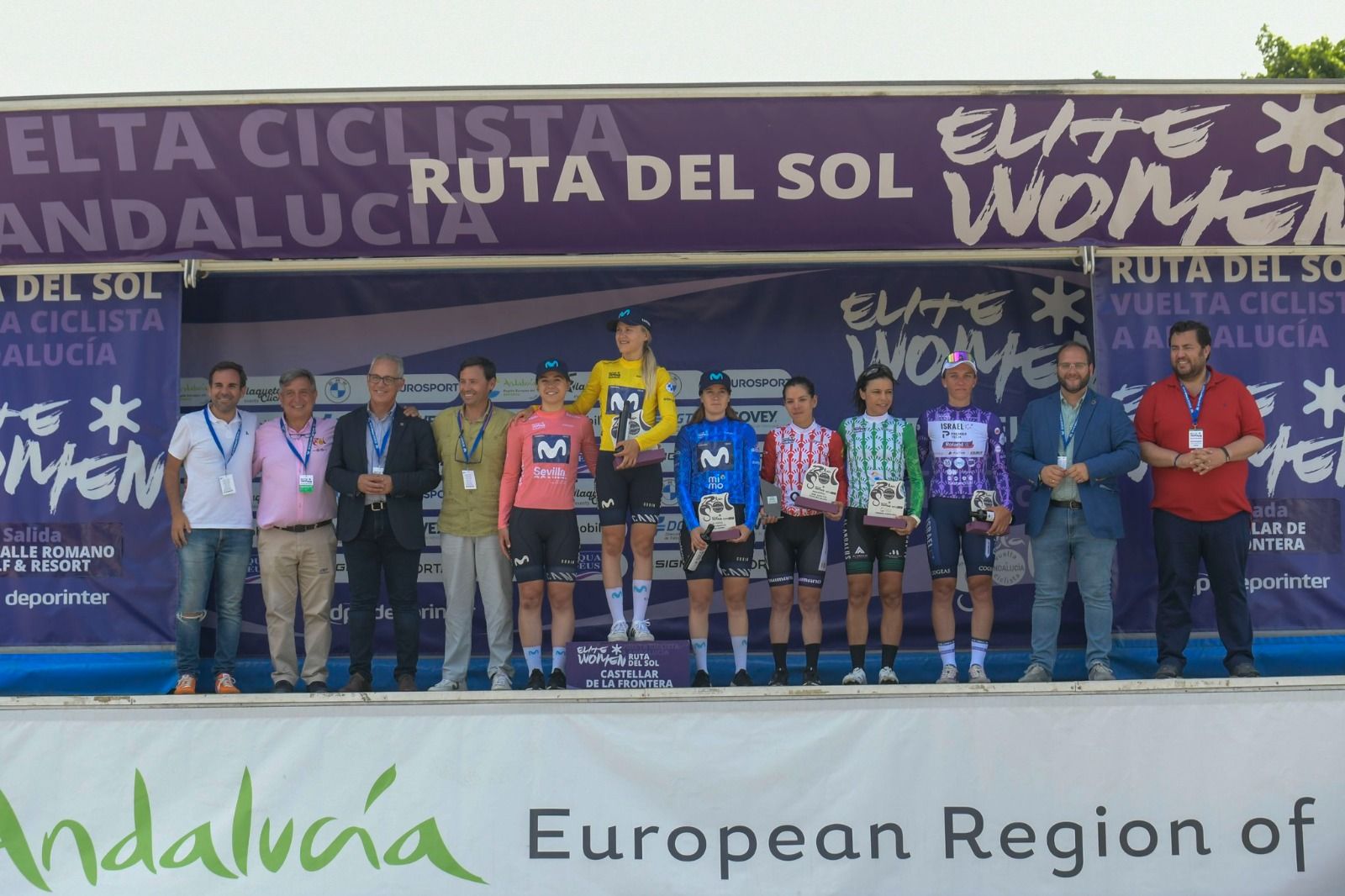 Castellar celebra una gran jornada de ciclismo femenino con la Vuelta a Andalucía.
