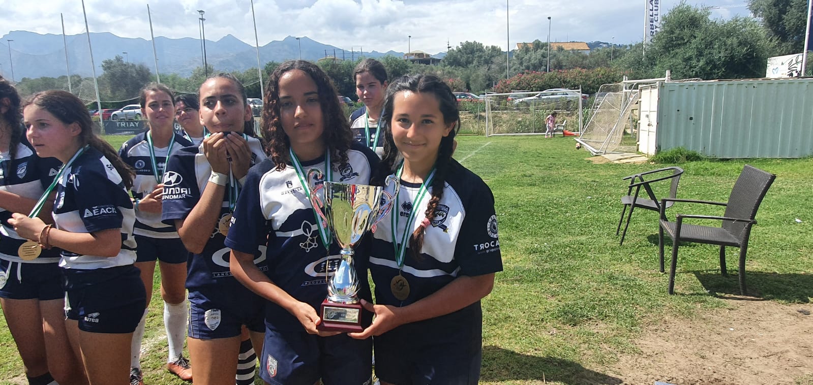 Laura Bautista y Ananda Gallego, del San Roque RC, campeonas de Andalucía de rugby seven