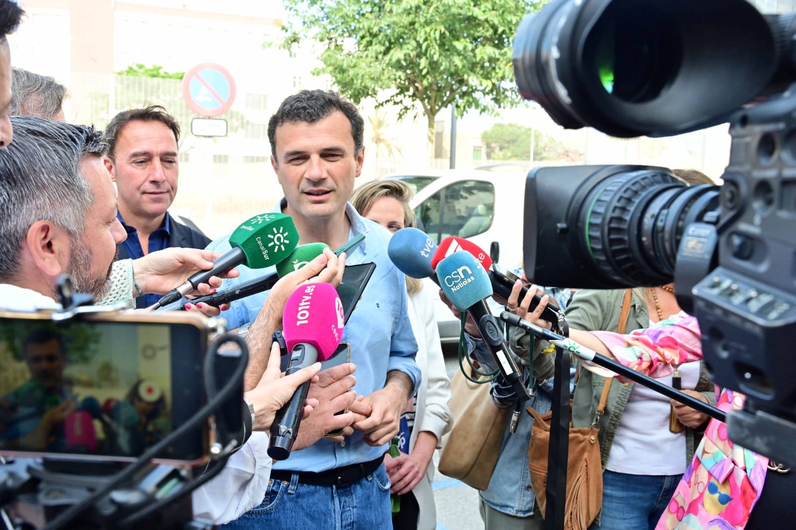 "Encontramos objetivos comunes en el cuidado de la provincia y el Campo de Gibraltar", ha asegurado Bruno García. Foto: PP Cádiz.