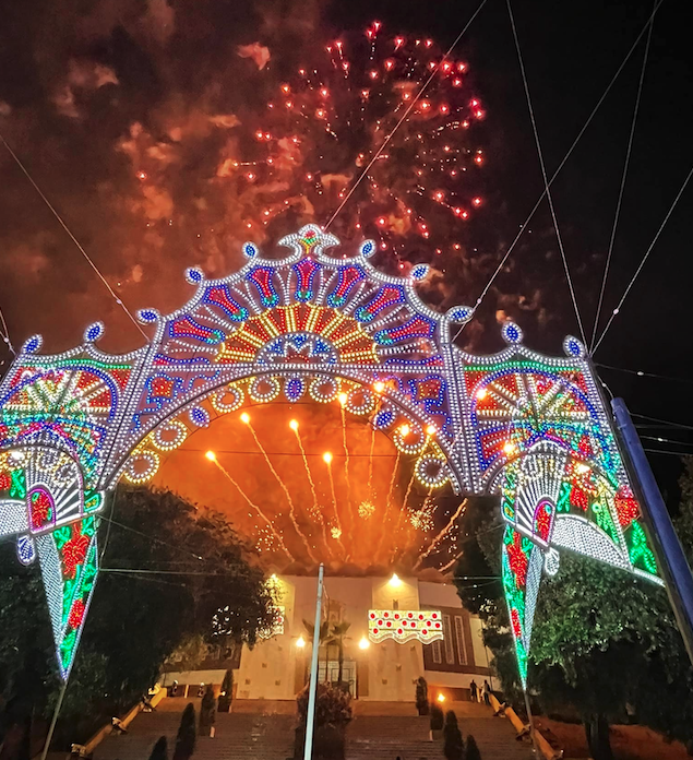 Imagen de los fuegos artificiales de 2022.