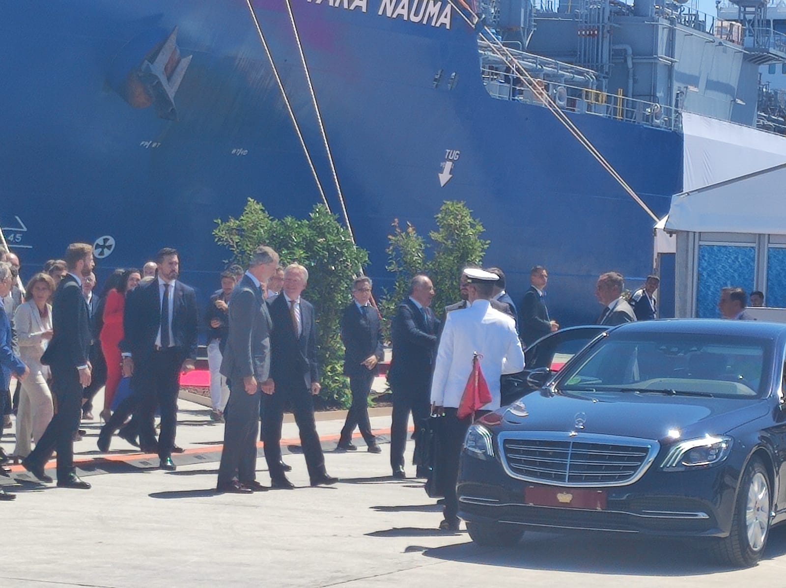Sandra Domínguez y Mariángeles Benito / 8Directo. Los reyes de España y Holanda visitan el Puerto de Algeciras para respaldar el corredor marítimo de hidrógeno verde entre el Norte y el Sur de Europa Sandra Domínguez y Mariángeles Benito / 8Directo. Los reyes de España y Holanda visitan el Puerto de Algeciras para respaldar el corredor marítimo de hidrógeno verde entre el Norte y el Sur de Europa