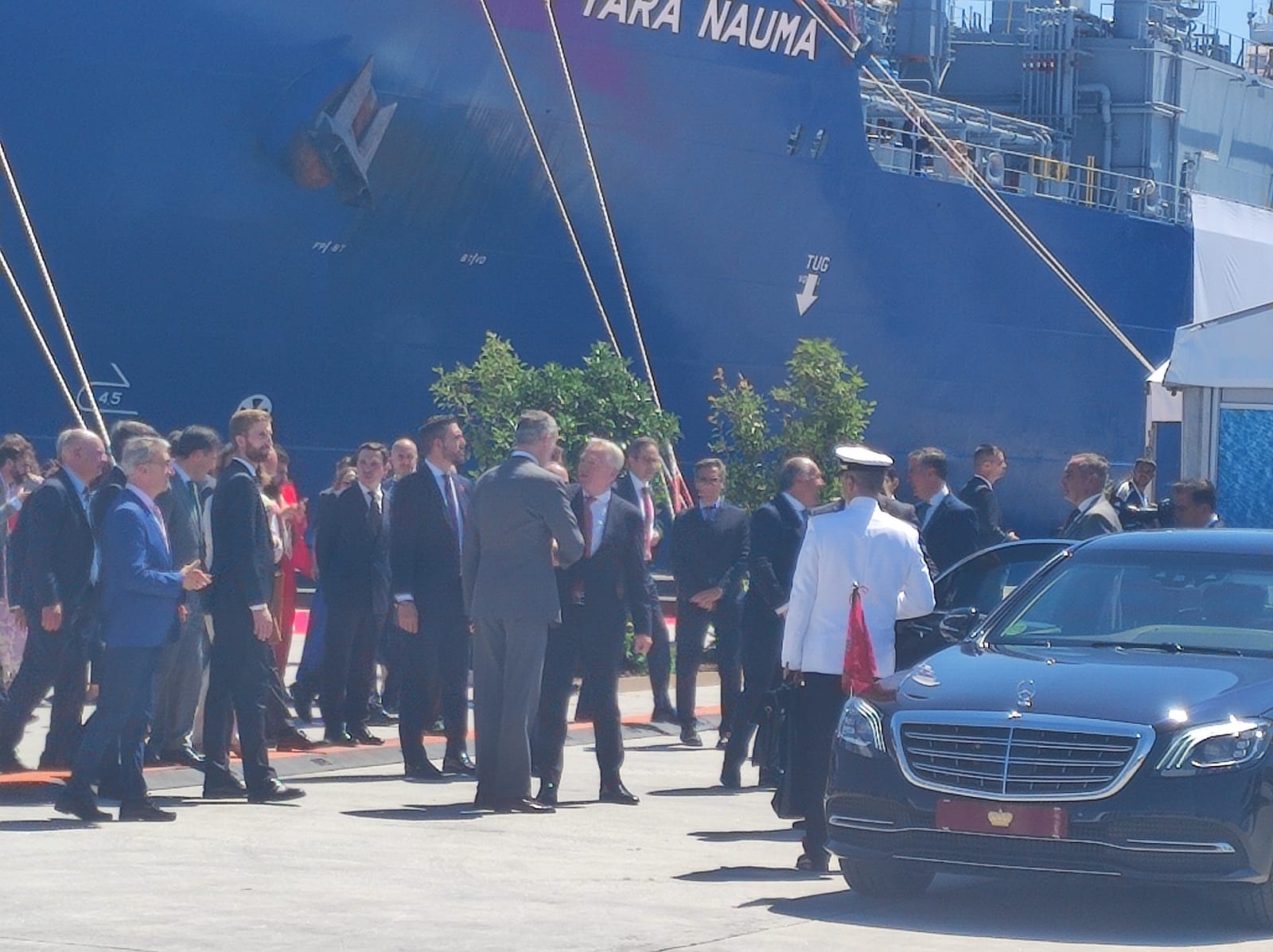Sandra Domínguez y Mariángeles Benito / 8Directo. Los reyes de España y Holanda visitan el Puerto de Algeciras para respaldar el corredor marítimo de hidrógeno verde entre el Norte y el Sur de Europa Sandra Domínguez y Mariángeles Benito / 8Directo. Los reyes de España y Holanda visitan el Puerto de Algeciras para respaldar el corredor marítimo de hidrógeno verde entre el Norte y el Sur de Europa