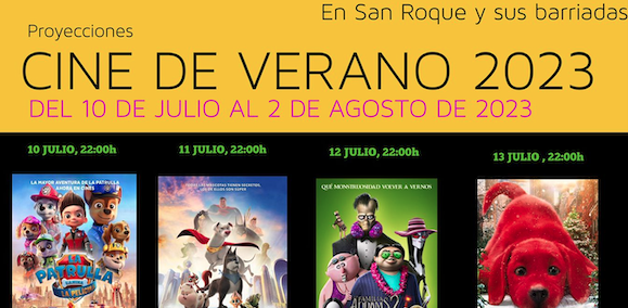 Cartel de Cine de Verano 2023. 