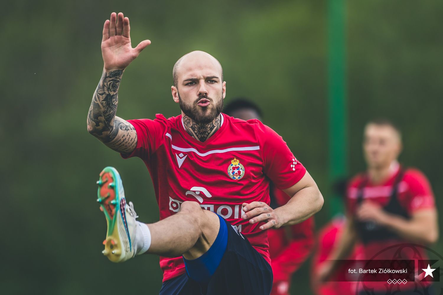 Sergio Benito, en un entrenamiento con el Wisła Kraków, interesa al Algeciras CF/Foto: Bartek Ziółkowski