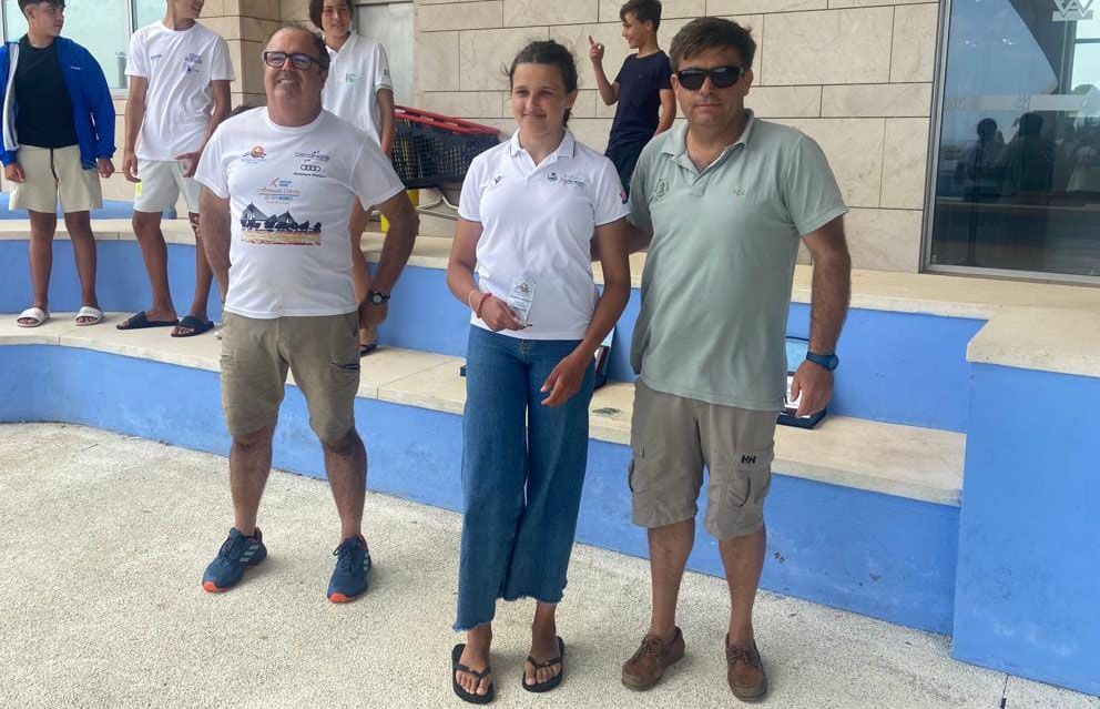 La regatista linense Raquel Retamero, subcampeona de Andalucía de ILCA 4