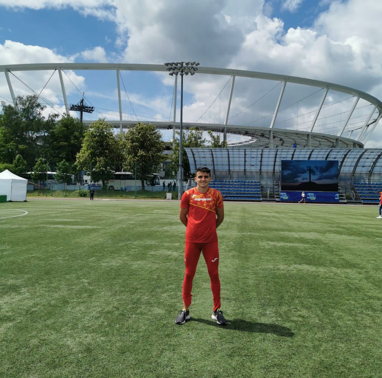 El atleta algecireño Pablo Montalvo, quinto con España en el Europeo de Polonia