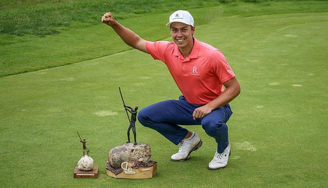 El golfista guipuzcoano Borja Martín, ganador del II Bizkaia PGAe Open