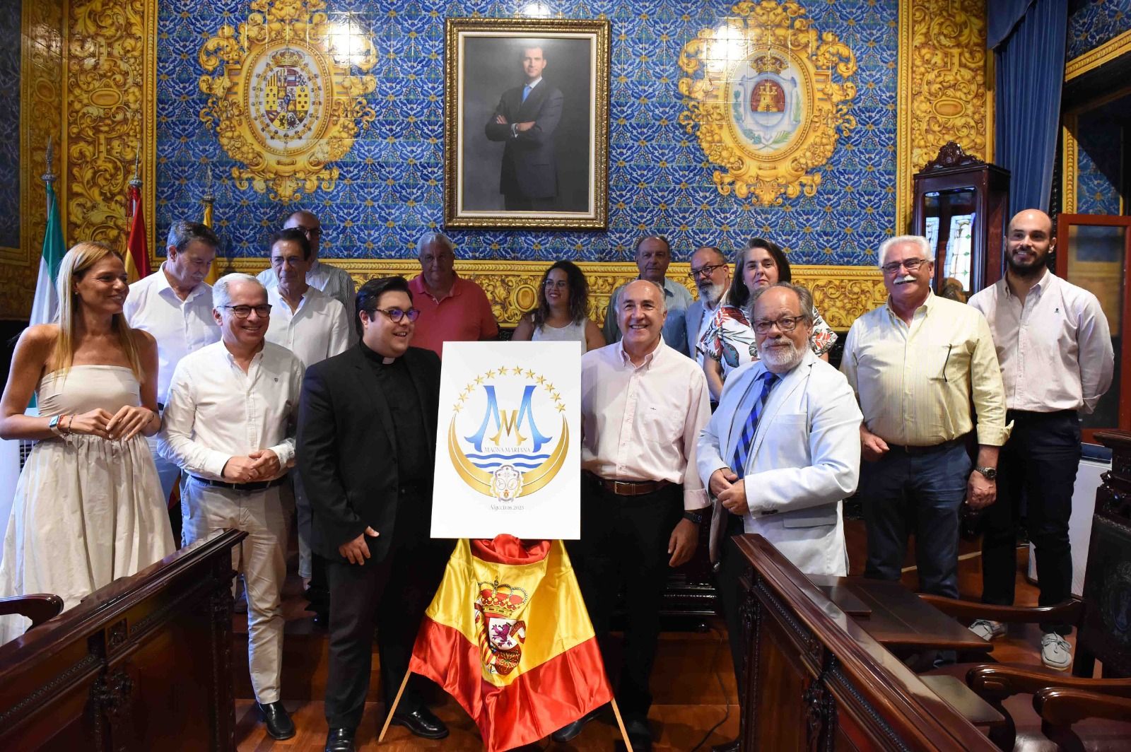 Un momento de la presentación del logotipo.