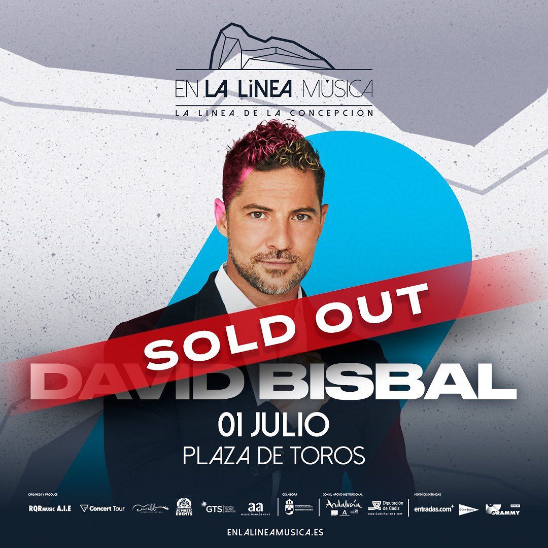 David Bisbal cuelga el cartel de 'no hay entradas' para su concierto en La Línea.