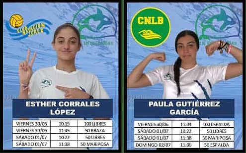 Esther Corrales, del CN Entrebahías, medalla de plata en el Campeonato Andaluz Infantil