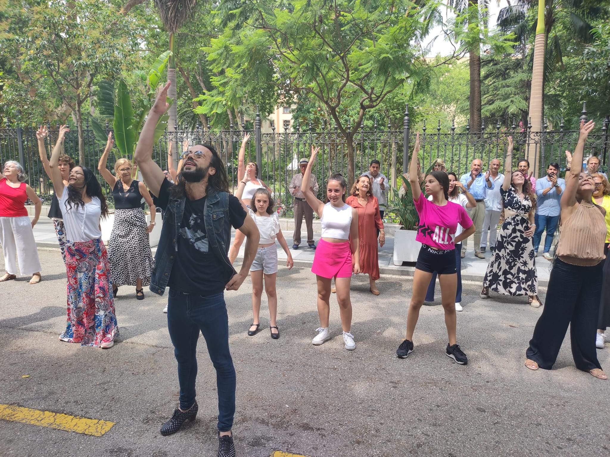 Un momento de la coreografía dirigida por Mario de los Santos.