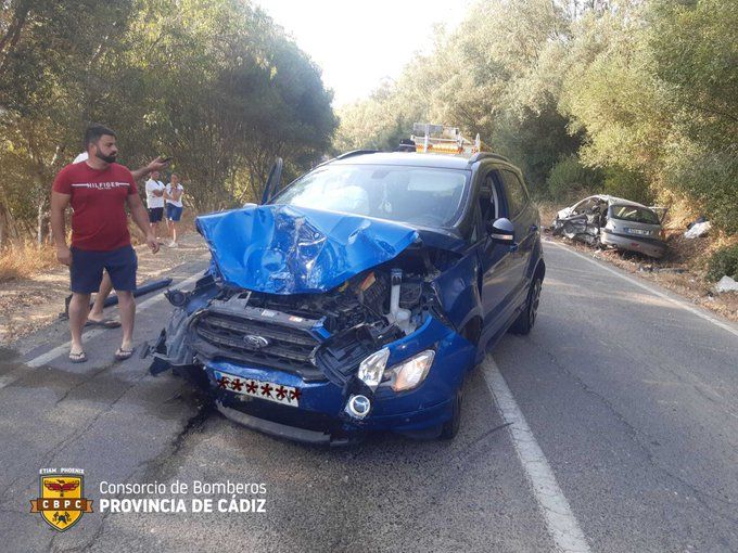 Imagen del accidente de tráfico.