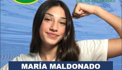 La ondina barreña María Maldonado ha nadado una de las finales del XVI Campeonato de Andalucía de natación