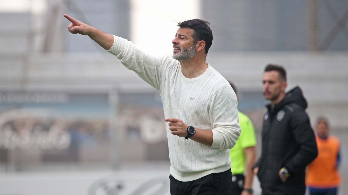 Baldomero Hermoso 'Mere', en un partido del Fuenlabrada de la pasada temporada