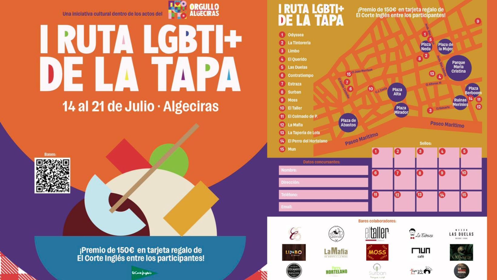 Quince bares participarán en la primera ruta de la tapa LGTBI en Algeciras